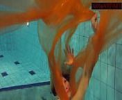 Very hot underwater show with Nastya from www xxx bikini photo com