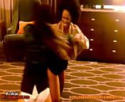 Ebony Office Catfight Strip Fight from fighting dolls topless