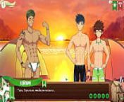 Game: Friends Camp, Episode 19 - Night swimming (Russian voice acting) from russian twinks gay teen