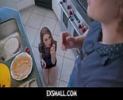 ExSmall - Michael Swayze gives Madi COllins a punishment for destroying his cake from bolo xxx