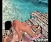 Tasty 3D blonde honey getting fucked on the beach from beach blonde 3d