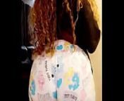 Massive round ass on a white girl in care bear PJs. from thick bear