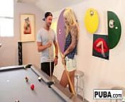 Brooke Brand plays sexy billiards with Vans balls from illegal littleella van meel nude clip