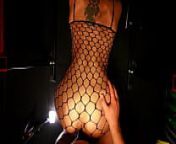 Wet In The Gym Fucking In My Fishnet Outfit from fuck big strong