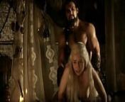 Game Of Thrones | Emilia Clarke Fucked from Behind (no music) from dani clark