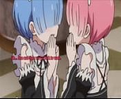 Rem and Ram Joi from zero two hentai
