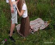 Naughty Picnic - Amateur Couple Outdoors Fuck - Alisa Lovely from school picnic