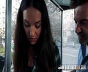 Hot Nataly Gold Gives a Handjob to a Stranger from lesbian box truck sex