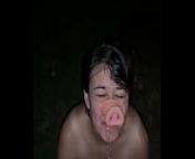 Piss shower for a Pig from nude outdoor shower