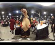 Rubee Tuesday gives me a body tour at EXXXotica NJ 2021 in 360 degree VR from a grad