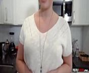 Nosey stepmom with short hair fucked in the kitchen from dani nosey