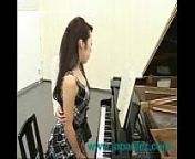 At A Piano Lesson A Young Girl Gets Fucked from piano