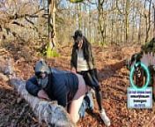 alentine's Day Pegging in the Woods Surprise Woodland Public Femdom FLR Bondage BDSM FULL VIDEO Training Zero Strapon from full sex in the woods and interview with big titty indian pornstar karisma risky public