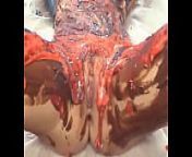 Sexy blond gets fucked and smeared with edible paint by neighbor from edibl