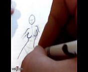 Speed Art Girl Hand Job from hand cartoon