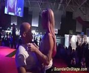 public lap dance with a flexi babe from nude stage show dance