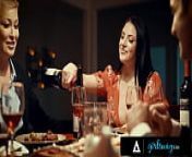 GIRLSWAY - Lonely Woman Cheats On Her Husband With His Boss' Wife Angela White During Couple Dinner from angela white