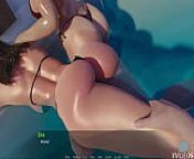 AWAY FR0ME HOME #138 &bull; Pool-time with two curvy goddesses from away from home 5 gameplay by loveskysan69
