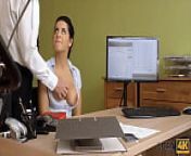 LOAN4K. Crazy sex on the desk in loan office for necessary money from public agent busty crazy