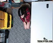 Teen thief & corrupted cops - rough threesome sex from girls mall out sex