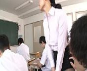 声が出せない絶頂授業で10倍濡れる人妻教師　古川祥子 from japanese porn teacher
