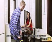 TUTOR4K. College guy is in love with hard-to-get teacher and gets it on with her from bullied guy get lifted and blowjobbed in the air