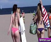 Gina Valentina, Kobi Brian and other hot babes on the beach from gayteenlove brian