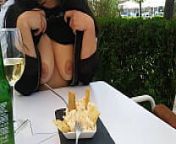 RISKY PUBLIC OUTDOORS FLASHING TITS COMPILATION from massive exhibitionist nudity compilation