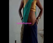 Indian sexy crossdresser Lara D'Souza in her 's saree from indian shemale shaved pusy vegina