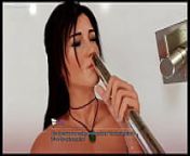 Lara Croft Close-up Wet Pussy Masturbation| Hot Girl Caught Masturbating With Shower Head| Solo Female Masturbation - Lara Croft Adventures 02 3D Hentai Porn Games from rpg game compilation