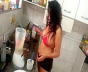 Sarah Rosa │ Cozinha Sexy │ Mousse de Mam&atilde;o from indian girl mouth cook fukking hd video