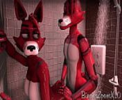 Foxy Shower from fnaf mangle porn