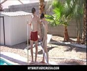 Blonde Twink Boy Step Brothers Jack Bailey & Daniel Hausser Family Fucked Outdoors from gay daniel hausser and rodion taxa