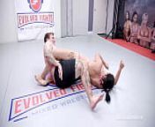 Nadia White Naked Wrestling A Dude Sitting On His Face While Dominating Him from alura jenson wrestling