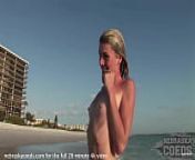 pretty florida teen with tiny tits loves to pose naked outdoors, especially at the beach from nude beach tiny boobs red head