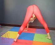 Regina Noir. A woman in yoga leotards practices yoga in the gym. Transparent red leotard yoga. FULL VIDEO from full body nude naked without any clothes not in penty bra of actress vidya balanmallu maria full nude sex video download sex wap com