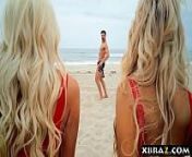 Baywatch parody with huge tits blonde lifeguard babes from brazzers sexy lifeguards nicolette shea amp savannah bond save cock