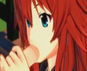 High School DxD - Rias Gremory 3D Hentai from high school dxd rias gremory akeno himejima 3d yuri