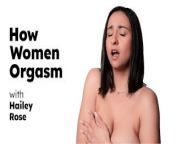UP CLOSE - How Women Orgasm With Huge Natural Tits Hailey Rose! SOLO FEMALE MASTURBATION! FULL SCENE from hot naukar malkin hot