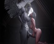 A guest with wings fucked a woman properly - Animation futa on female from anmill