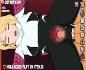 Spider Gwen Bent Over In Her Suit Creampie Orgasm - Hole House from spider gwen and black cat