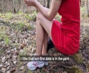 Shy Russian girl gave me slobbery blowjob on a first date in the wood! from www xxx white