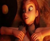 Anna Frozen Hardcore Sex 3D animation from the wakos frozen