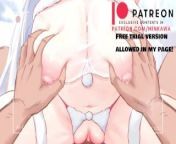 White haired big titty cutie Gets fucked breast grabbed! -4k hentai 60fps from cat goddess nude