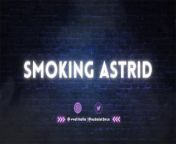 Smoking compilation 1 | Smoking Astrid from merve senay ifsa