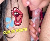 BEST #1 BLOWJOB💦 OF HORNY RIYA from indian desi blowjob cum in mouth