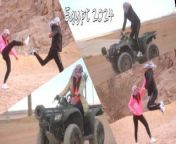 Motorata, Cammellata e Scopata. Quanto mi eccita vederla in moto nel deserto del Sinai. Egitto2024 from egypt in public