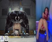 Cumming to the limit on a selection of 3D porn from spyder gwen x rhino
