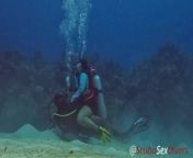 SCUBA Sex in a Miniskirt by a Beautiful Coral Reef from yohan forbes