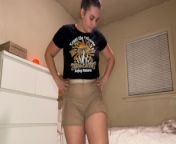 TRANSPARENT Pants TRY ON from blonde teen slut su